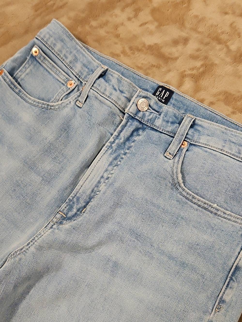 GAP Light Wash Wide Leg Denim Jeans